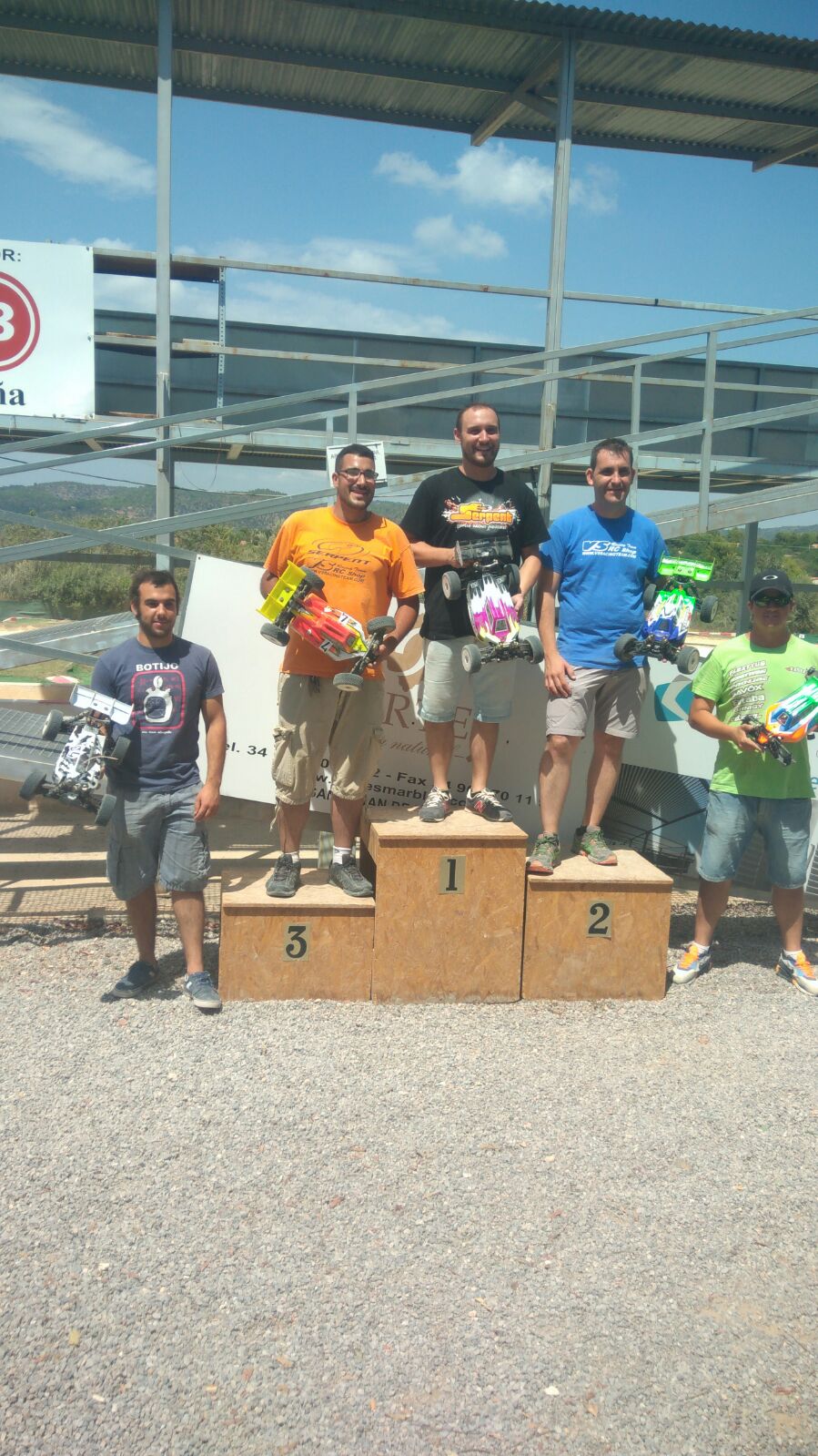 Podio Copa Serpent 30/07/2017